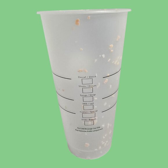 Set 4 Starbucks Reusable Color Changing Confetti 24oz Cold Cups 4 Lids 1 Straw - Picture 7 of 8